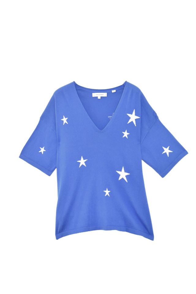 Blue Cotton Star T-shirt image 2