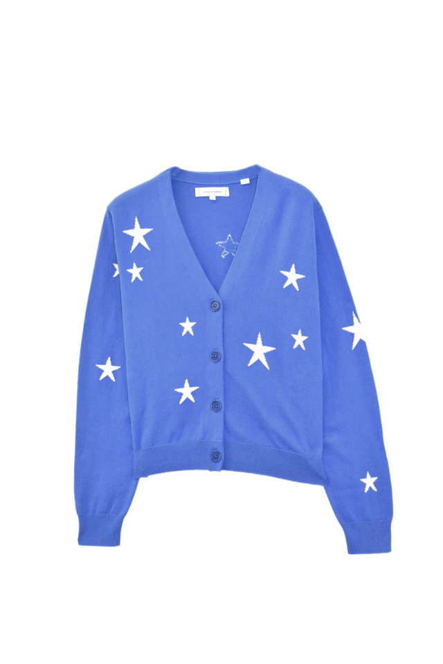 Blue Cotton Star Cardigan image 2