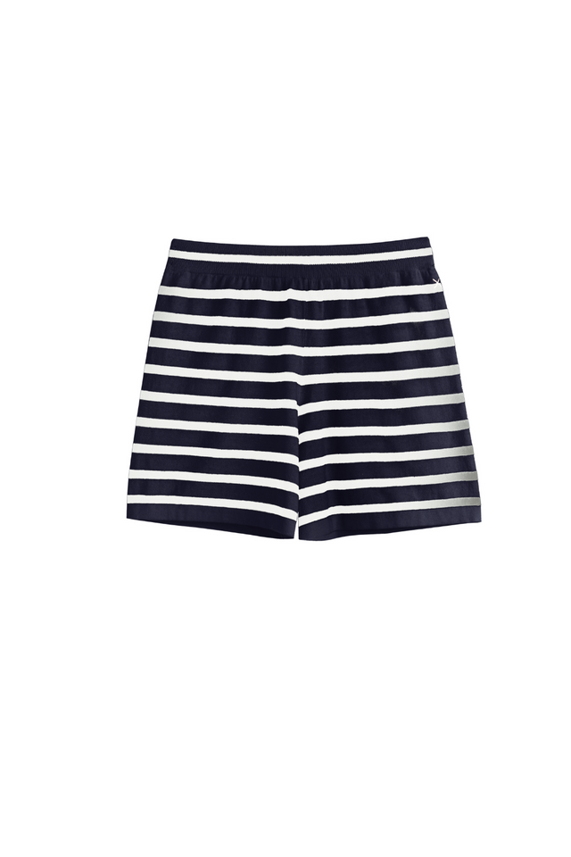 Navy Cotton-Linen Breton Shorts image 2