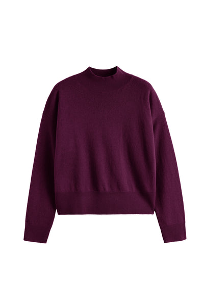 Purple sweater on a white background