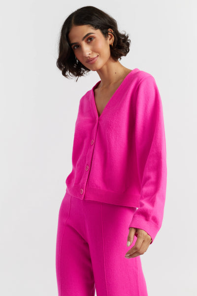 fuchsia-wool-cashmere-cropped-cardigan
