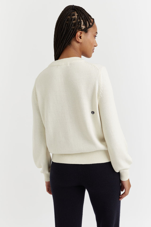 Cream Wool-Cashmere Love Is... Sweater image 3