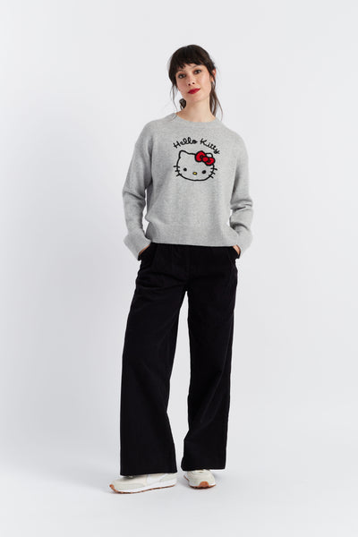 Grey Wool-Cashmere Hello Kitty Sweater – Chinti \u0026 Parker UK