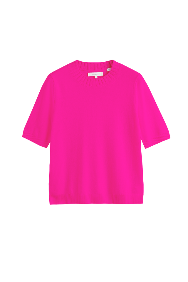Fuchsia Wool-Cashmere T-shirts image 2