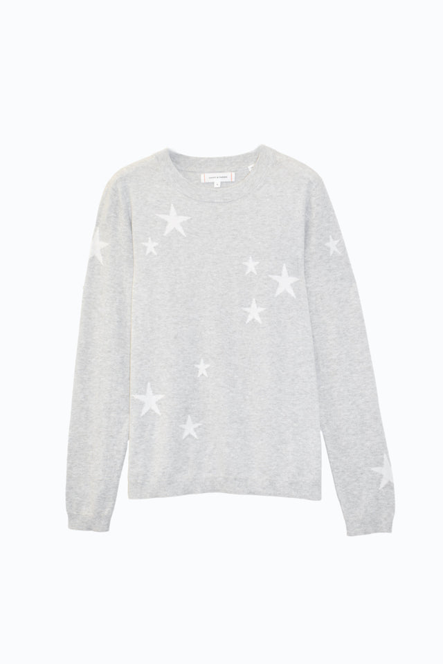 Grey Cotton Star Sweater image 2