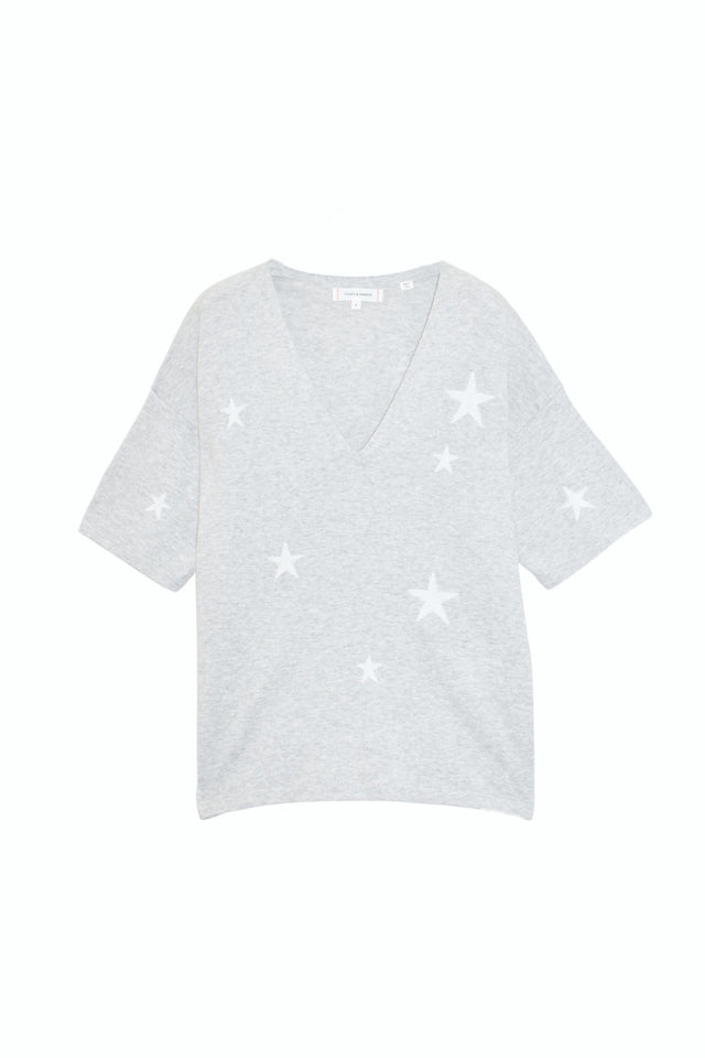 Grey Cotton Star T-shirt image 2