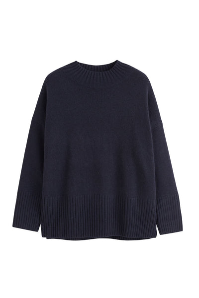Navy Cashmere Comfort Sweater
