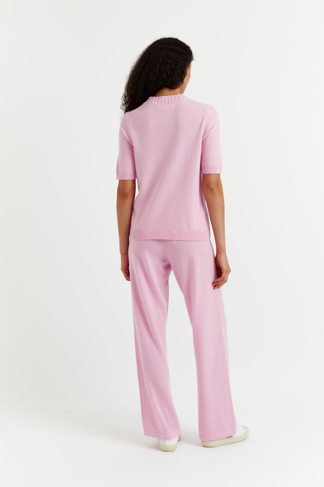 Pink-Lemonade Wool-Cashmere T-shirts image 3