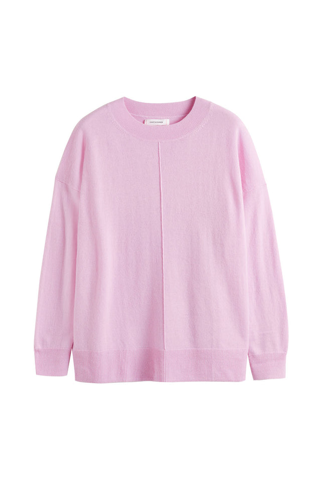 Pink-Lemonade Wool-Cashmere Slouchy Sweater image 2
