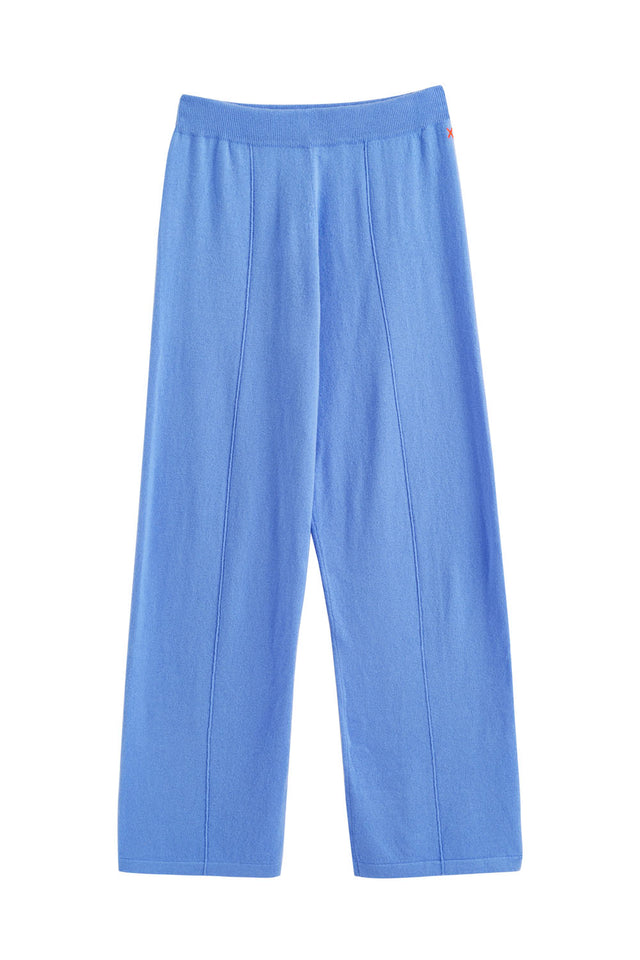 Powder-Blue Wool-Cashmere Wide-Leg Track Pants image 2