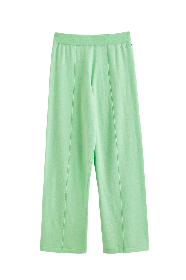Mint-Green Wool-Cashmere Wide-Leg Track Pants image 2