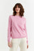 Candy-Pink Cashmere Crew Sweater