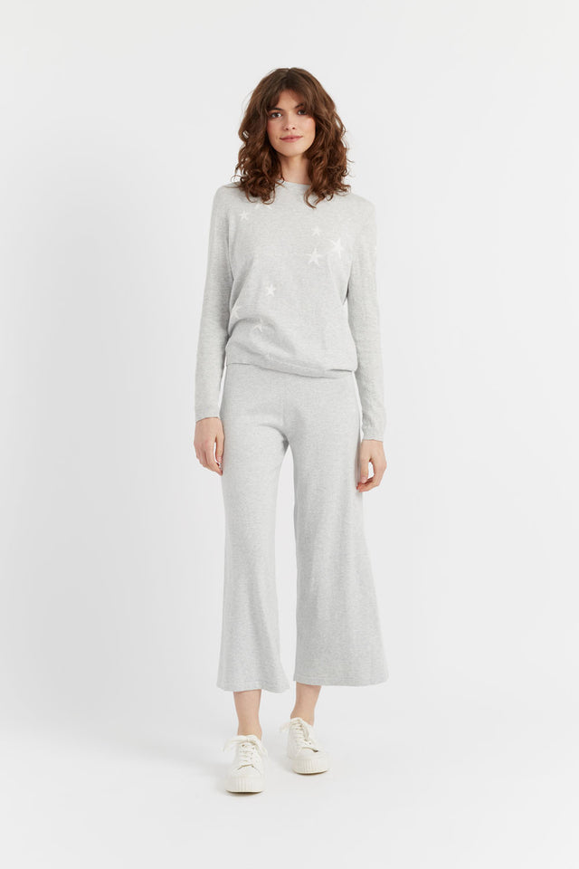 Grey Cotton Star Sweater image 4