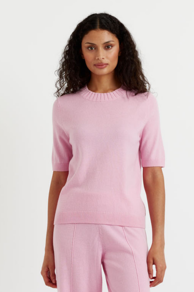 Pink-Lemonade Wool-Cashmere T-shirts image 1