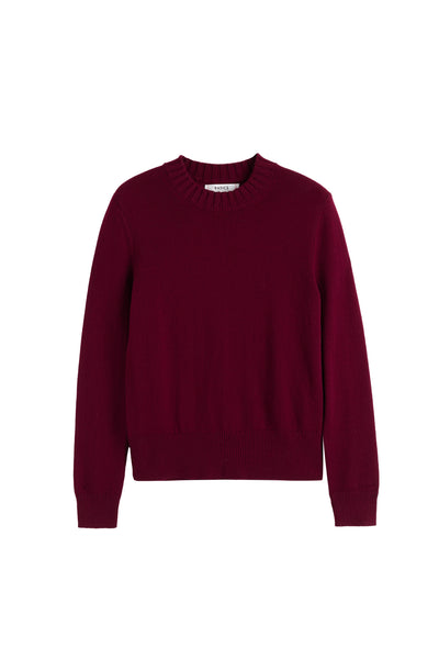 Maroon sweater on a white background