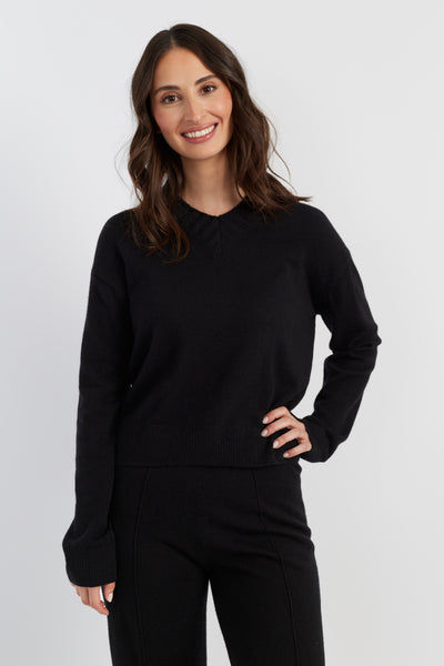 black-wool-cashmere-ribbed-v-neck-sweater