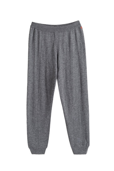 Grey Wool-Cashmere Cuffed Joggers