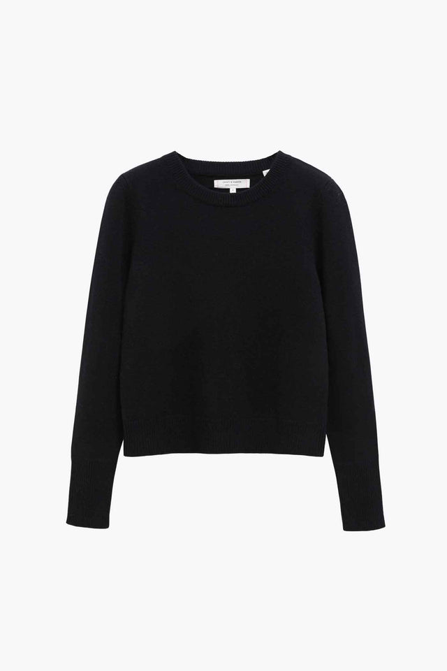 Black Cashmere Cropped Sweater image 2