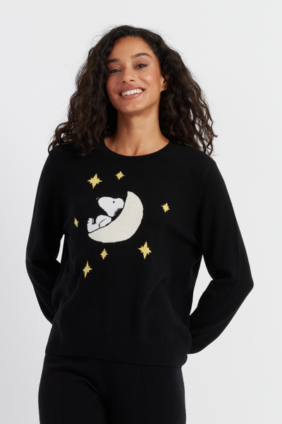 black-wool-cashmere-dreaming-snoopy-sweater