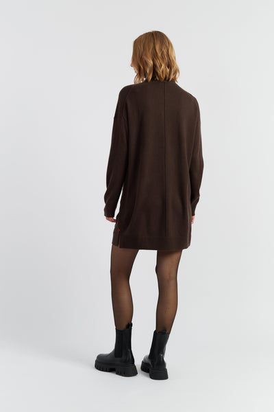 chocolate-wool-cashmere-mini-rollneck-dress