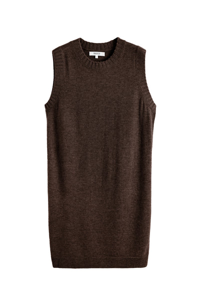 Chocolate Wool-Cashmere Mini Dress