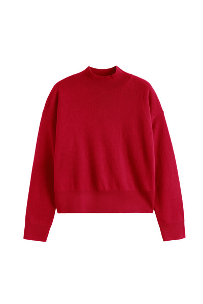 Red sweater on a white background
