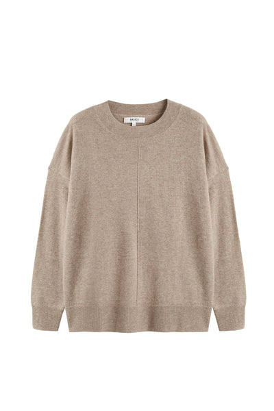 Beige sweater on a white background