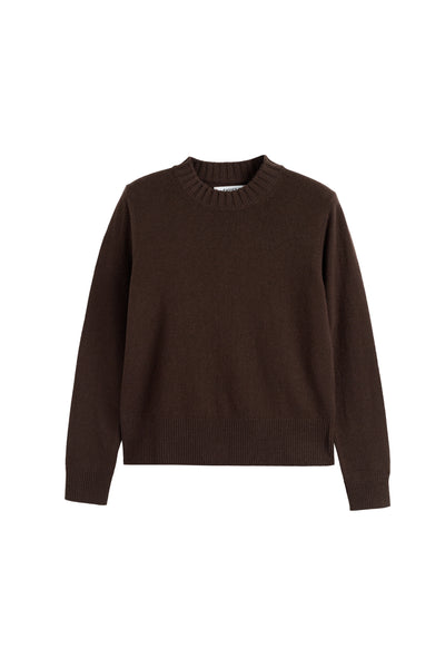 Brown sweater on a white background