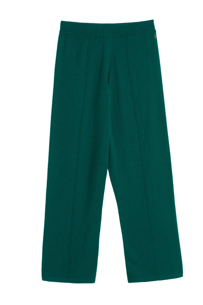 Green pants on a white background