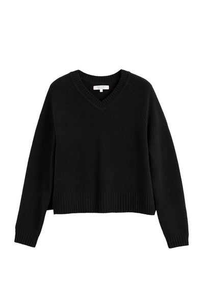 Black sweater on a white background