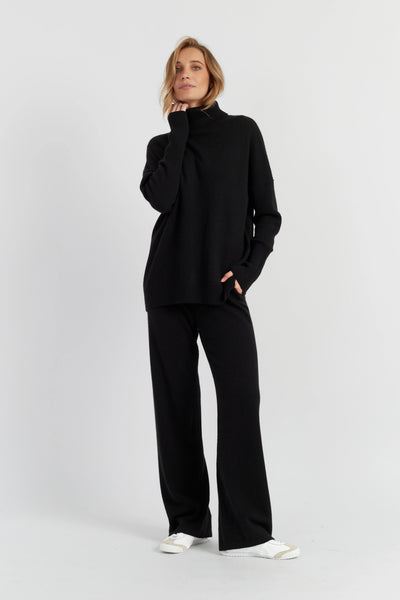 the-relaxed-polo-cashmere-black