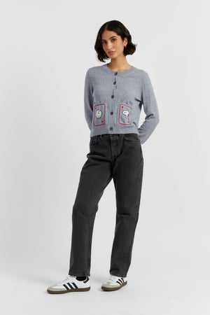 grey-wool-cashmere-snoopy-charlie-brown-cardigan