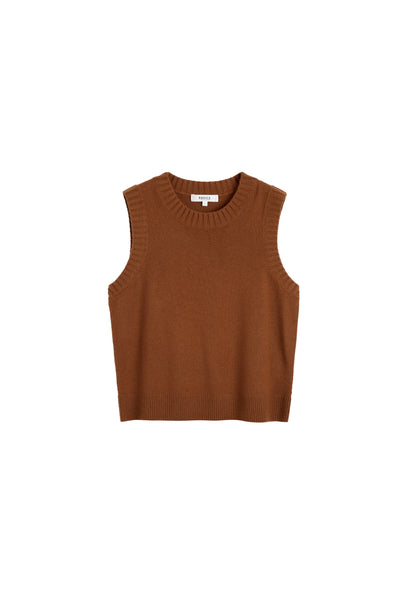 Toffee Wool-Cashmere Tank