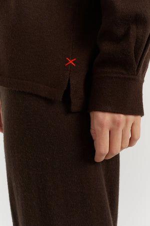 chocolate-wool-cashmere-collared-shirt