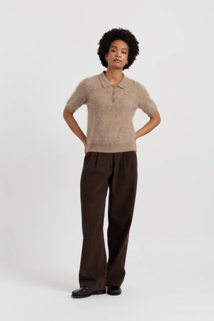 warm-oatmeal-brushed-cashmere-polo-tee