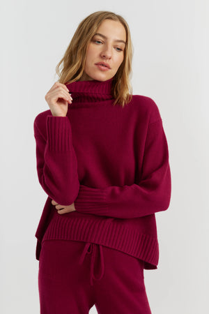 cherry-pure-cashmere-relaxed-rollneck-sweater