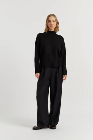 black-pure-cashmere-funnel-neck-sweater
