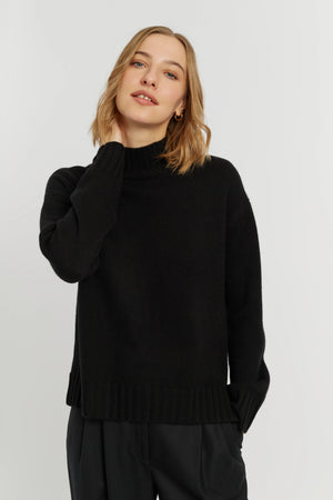 black-pure-cashmere-funnel-neck-sweater