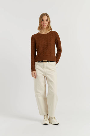 toffee-pure-cashmere-cable-sweater