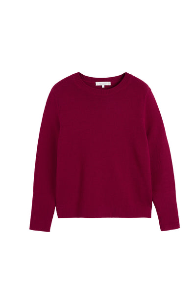 Cherry Pure Cashmere Boxy Sweater