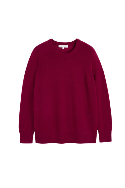 Cherry Cloud Cashmere Slouchy Sweater