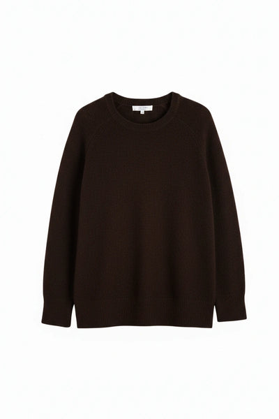 Chocolate Cloud Cashmere Slouchy Sweater