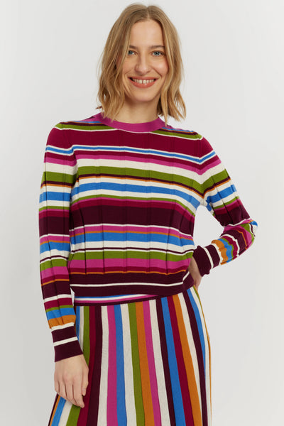 Multi Merino Stripe Sweater