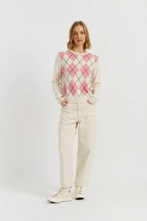 salmon-wool-cashmere-diamond-sweater