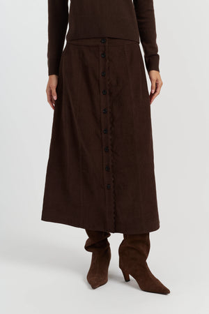 chocolate-cotton-a-line-skirt