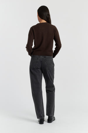 chocolate-wool-cashmere-crew-neck-cardigan