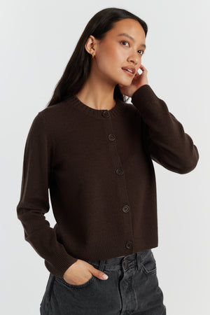 chocolate-wool-cashmere-crew-neck-cardigan