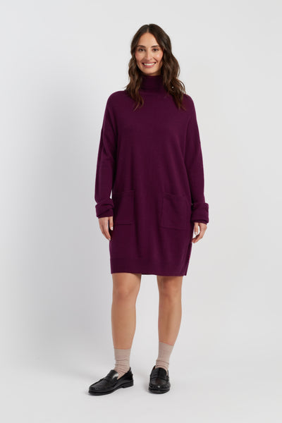 mulberry-wool-cashmere-mini-rollneck-dress