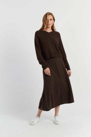 chocolate-wool-cashmere-v-neck-sweater