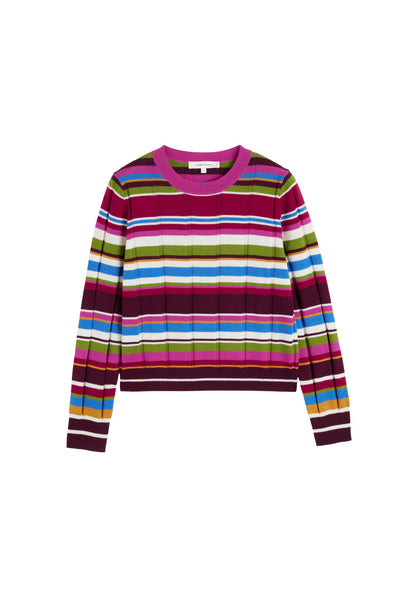 Multi Merino Stripe Sweater